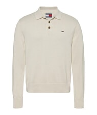 TOMMY HILFIGER TH JEANS Pullover mit Kragen und Kn&ouml;pfen Zeitungspapier - Herrenpullover - 4