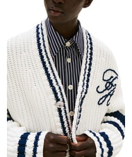 TOMMY HILFIGER TH Strickjacke aus Baumwolle mit Kn&ouml;pfen ecru - Herrenpullover - 3