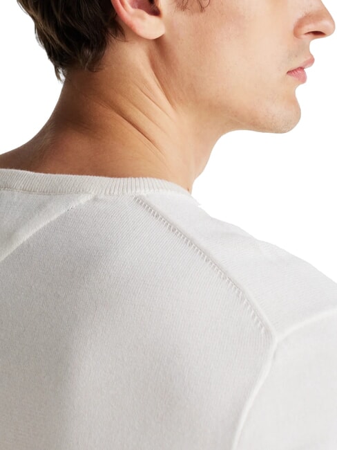 TH Pullover mit Mikrologo und Rundhalsausschnitt Elfenbeinbl&uuml;tenblatt - Herrenpullover