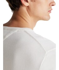 TOMMY HILFIGER TH Pullover mit Mikrologo und Rundhalsausschnitt Elfenbeinbl&uuml;tenblatt - Herrenpullover - 3