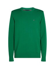 TOMMY HILFIGER TH Pullover mit Mikrologo und Rundhalsausschnitt neues Gr&uuml;n - Herrenpullover - 4