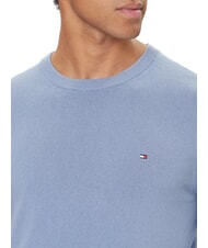 TOMMY HILFIGER TH Pullover mit Mikrologo und Rundhalsausschnitt Gef&auml;&szlig; blaue Heide - Herrenpullover - 3