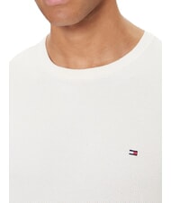 TOMMY HILFIGER TH Wabenf&ouml;rmiger Rundhalspullover Elfenbeinbl&uuml;tenblatt - Herrenpullover - 3