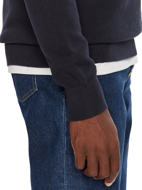 TH Wabenf&ouml;rmiger Rundhalspullover W&uuml;stenhimmel - Herrenpullover