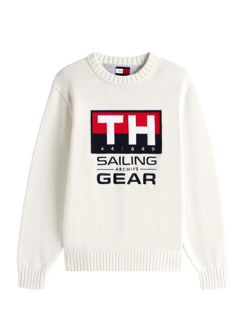 TH SAILING Rundhalspullover Elfenbein - Herrenpullover