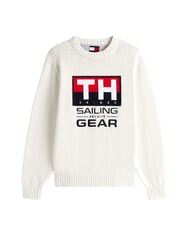TOMMY HILFIGER TH SAILING Rundhalspullover Elfenbein - Herrenpullover - 3