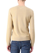 TOMMY HILFIGER TH JEANS Baumwollpullover mit Rundhalsausschnitt Reliktbr&auml;une - Herrenpullover - 2