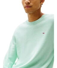 TOMMY HILFIGER TH JEANS Baumwollpullover mit Rundhalsausschnitt Fr&uuml;hlingsminze - Herrenpullover - 3