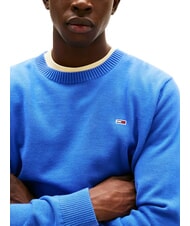 TOMMY HILFIGER TH JEANS Baumwollpullover mit Rundhalsausschnitt blaues Wetter - Herrenpullover - 3