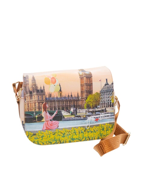 YESBAG Schultertasche mit Klappe gelbe Blume - Damentaschen