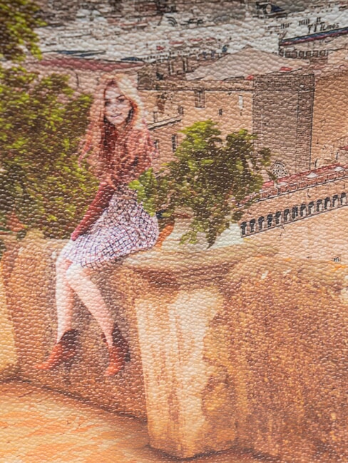 YESBAG Schultertasche mit Klappe Zitronenbaum - Damentaschen