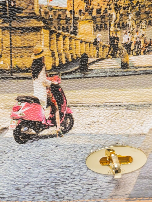 YESBAG Gro&szlig;e Schultertasche mit Klappe R&Ouml;MISCHE FERIEN - Damentaschen