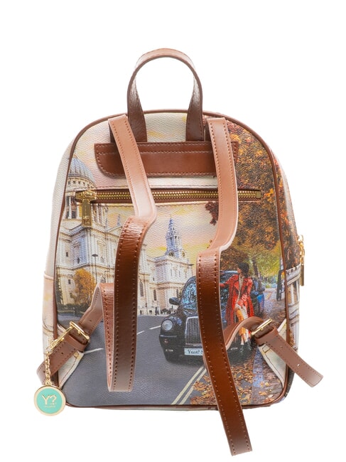 YESBAG Runder Rucksack mit zwei F&auml;chern London-Tourist - Damentaschen