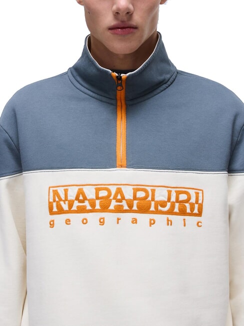 B-SATURNIA Baumwoll-Sweatshirt wei&szlig;es Fl&uuml;stern - Sweatshirts Herren