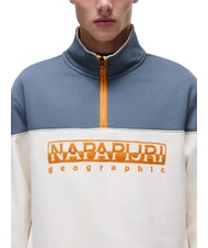 NAPAPIJRI B-SATURNIA Baumwoll-Sweatshirt wei&szlig;es Fl&uuml;stern - Sweatshirts Herren - 3