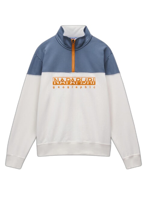 B-SATURNIA Baumwoll-Sweatshirt wei&szlig;es Fl&uuml;stern - Sweatshirts Herren