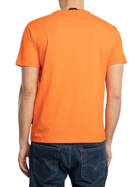 S-BADGE Baumwoll-T-Shirt orangerot - Herren-T-Shirts
