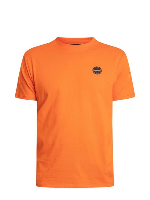 S-BADGE Baumwoll-T-Shirt orangerot - Herren-T-Shirts