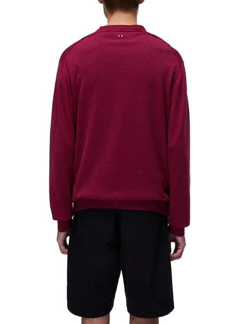 DECATUR Baumwollpullover Tibetisches Rot - Herrenpullover