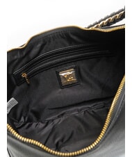 YNOT RACHEL Gro&szlig;e halbmondf&ouml;rmige Tasche mit Schultergurt SCHWARZ - Damentaschen - 5