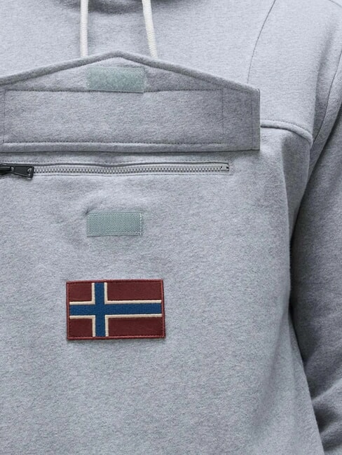 BURGEE Kapuzenpullover mittelgrau meliert - Sweatshirts Herren