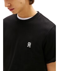 TOMMY HILFIGER TH T-Shirt mit Monogramm-Logo Schwarz - Herren-T-Shirts - 3
