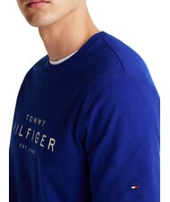 TOMMY HILFIGER TH Kurz&auml;rmeliges Baumwoll-T-Shirt Keilblau - Herren-T-Shirts - 3