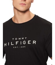TOMMY HILFIGER TH Kurz&auml;rmeliges Baumwoll-T-Shirt Schwarz - Herren-T-Shirts - 3