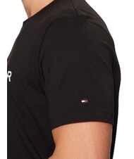TOMMY HILFIGER TH Kurz&auml;rmeliges Baumwoll-T-Shirt Schwarz - Herren-T-Shirts - 4