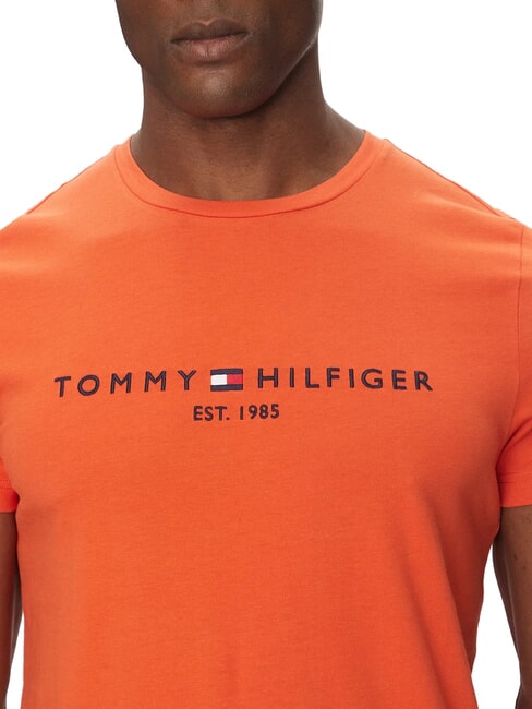 TH Kurz&auml;rmeliges T-Shirt mit Logodruck leuchtendes Orange - Herren-T-Shirts