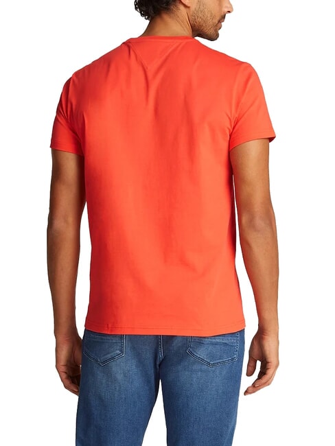 TH JEANS Kurzarm-T-Shirt helles Zinnoberrot - Herren-T-Shirts