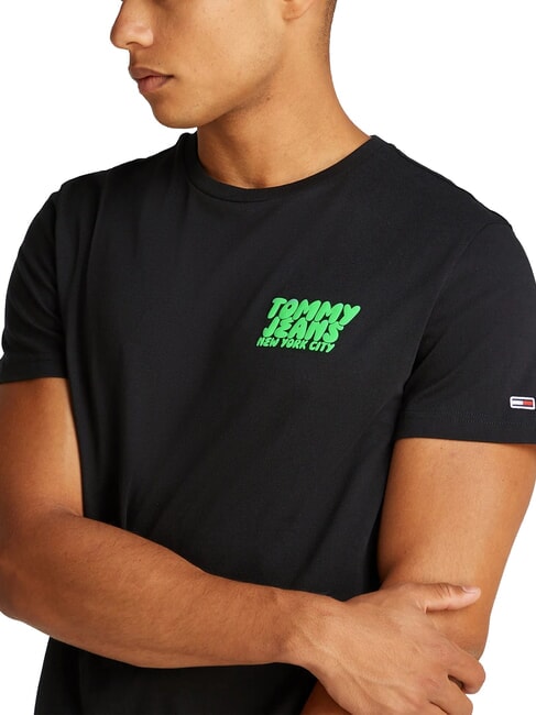 TH JEANS Kurzarm-T-Shirt Schwarz - Herren-T-Shirts