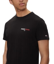 TOMMY HILFIGER TH JEANS Kurz&auml;rmeliges T-Shirt mit Aufdruck Schwarz - Herren-T-Shirts - 3