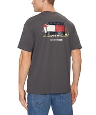 TOMMY HILFIGER TH JEANS Kurzarm-T-Shirt mit lockerer Passform gewaschenes Schwarz - Herren-T-Shirts - 2