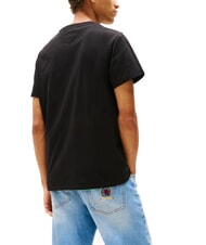 TOMMY HILFIGER TH JEANS Kurz&auml;rmeliges T-Shirt mit Logodruck Schwarz - Herren-T-Shirts - 2