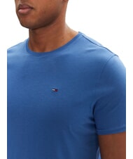TOMMY HILFIGER TH JEANS Schmal geschnittenes Baumwoll-T-Shirt blaues Wetter - Herren-T-Shirts - 3
