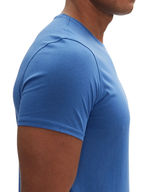 TH JEANS Schmal geschnittenes Baumwoll-T-Shirt blaues Wetter - Herren-T-Shirts