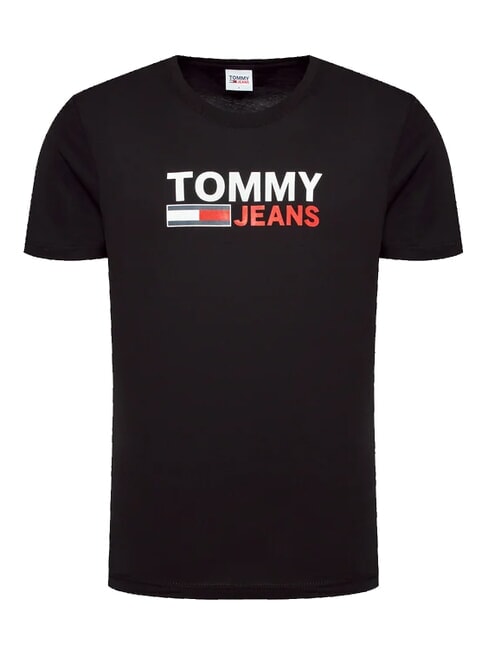 TH JEANS Kurz&auml;rmeliges T-Shirt mit Aufdruck Schwarz - Herren-T-Shirts