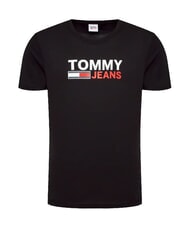 TOMMY HILFIGER TH JEANS Kurz&auml;rmeliges T-Shirt mit Aufdruck Schwarz - Herren-T-Shirts - 4