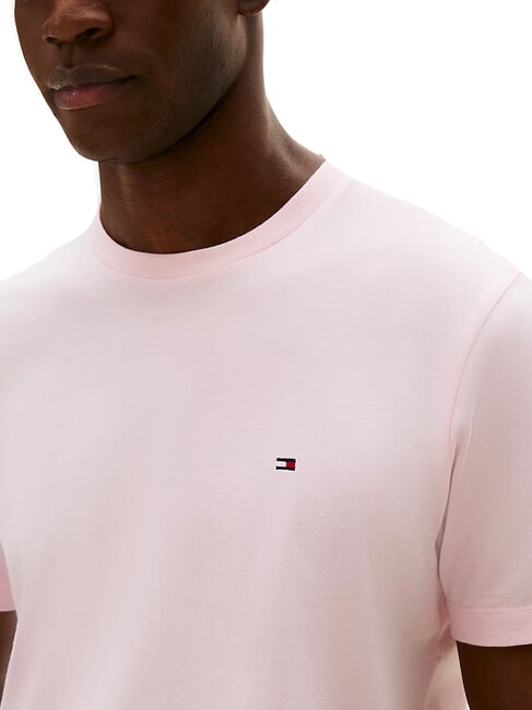 TH JEANS Schmal geschnittenes Baumwoll-T-Shirt kostbares Rosa - Herren-T-Shirts