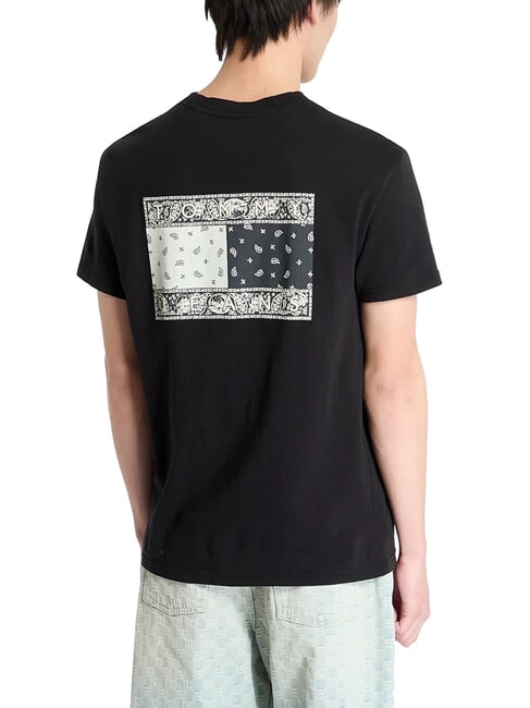 TH JEANS T-Shirt mit Paisley-Flaggenmuster Schwarz - Herren-T-Shirts
