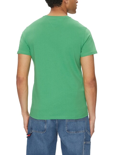 TH JEANS Kurz&auml;rmeliges T-Shirt mit Logodruck K&uuml;stengr&uuml;n - Herren-T-Shirts