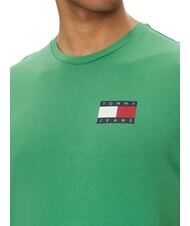 TOMMY HILFIGER TH JEANS Kurz&auml;rmeliges T-Shirt mit Logodruck K&uuml;stengr&uuml;n - Herren-T-Shirts - 3