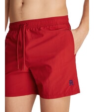 TOMMY HILFIGER TH Boxerkost&uuml;m mit Monogramm-Logo Mittelrot - Herrenbadehosen - 3