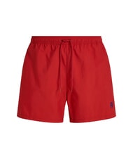 TOMMY HILFIGER TH Boxerkost&uuml;m mit Monogramm-Logo Mittelrot - Herrenbadehosen - 4