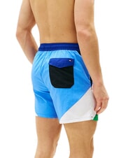 TOMMY HILFIGER TH Boxerkost&uuml;m mit Farbblockmuster - Herrenbadehosen