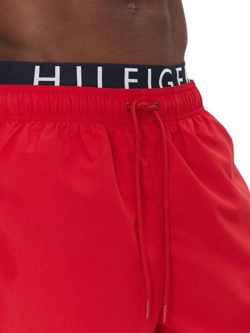 TH Badeanzug mit elastischem Logo Mittelrot - Herrenbadehosen