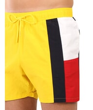 TOMMY HILFIGER TH Seitliche Flaggen-Schwimmboxer gelbe Ringelblume - Herrenbadehosen - 3