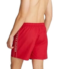 TOMMY HILFIGER TH Schwimmboxer mit seitlichem Logo Mittelrot - Herrenbadehosen - 2