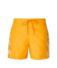 TOMMY HILFIGER TH Kost&uuml;m mit seitlichen Monogrammb&auml;ndern Aprikoseeis/cremiges Wei&szlig; - Herrenbadehosen - 4